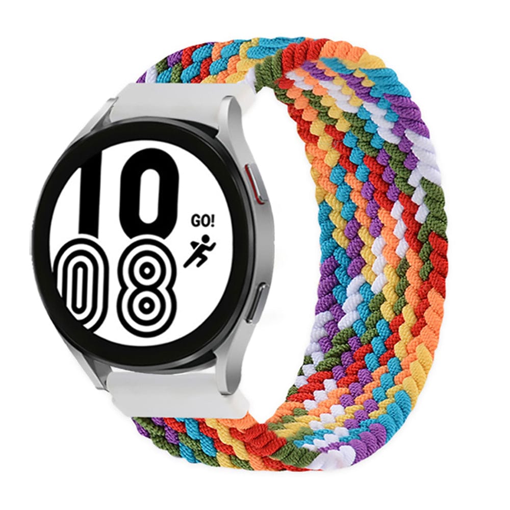 Braided Solo Loop Watch Band For Samsung Rainbow 1 / 20mm / XXS DS201202S06-XXS