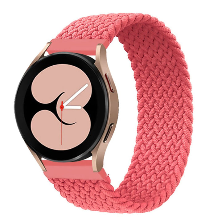Braided Solo Loop Watch Band For Samsung Pink / 20mm / XXS DS201202S05-XXS
