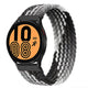 Braided Solo Loop Watch Band For Samsung Black Gray / 20mm / XXS DS201202S18-XXS