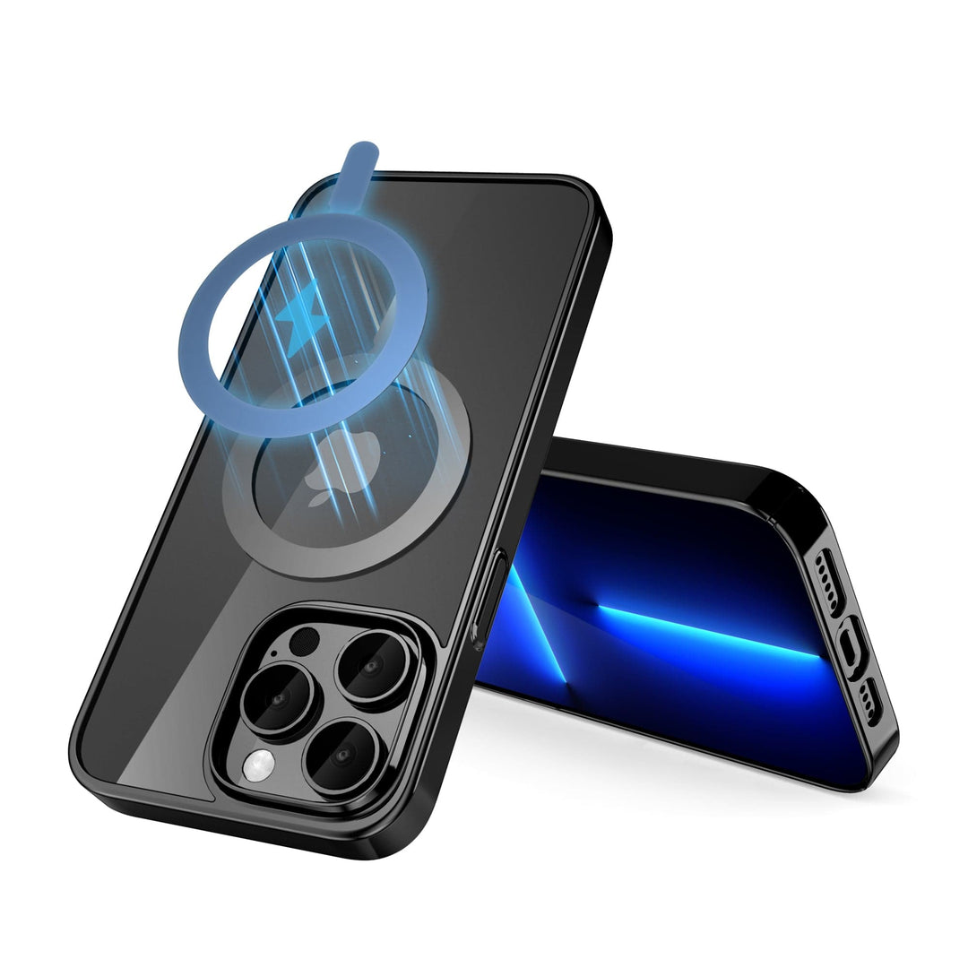 Chrome Plated Magnetic Phone Case iPhone 12 Mini / Black CM20220418-A-01-iPhone 12 mini-Black