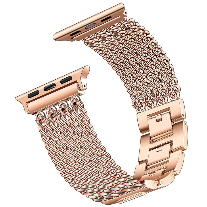 Chain Stainless Steel Watch Band With Case