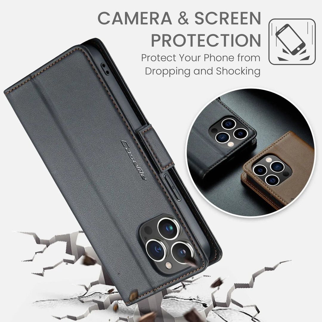 RFID Leather Card Holder Phone Case