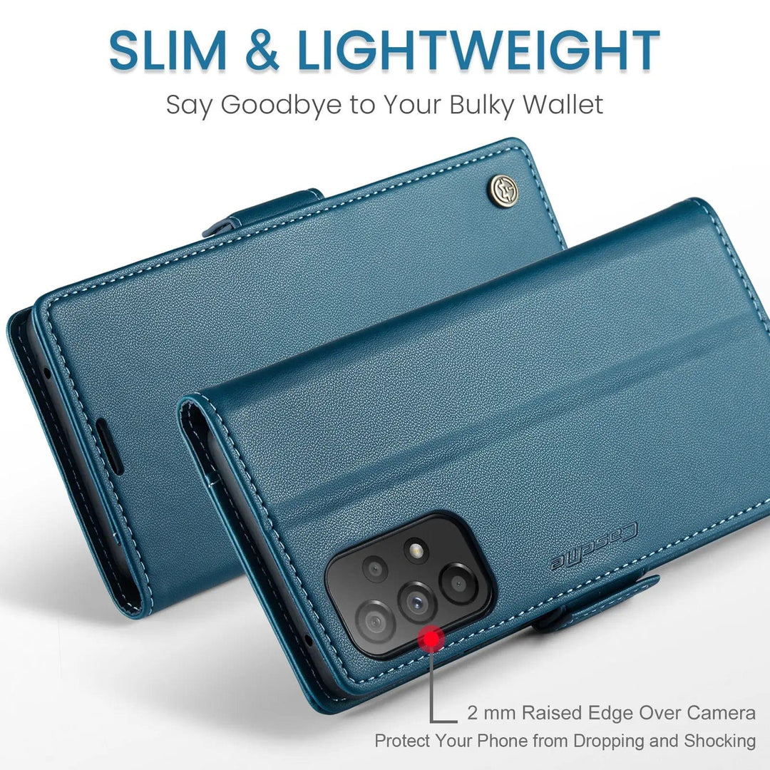RFID Leather Card Holder Case For Samsung A Series