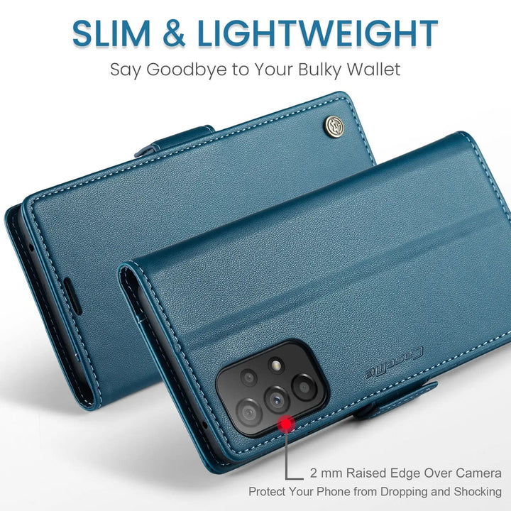 RFID Leather Card Holder Case For Samsung A Series