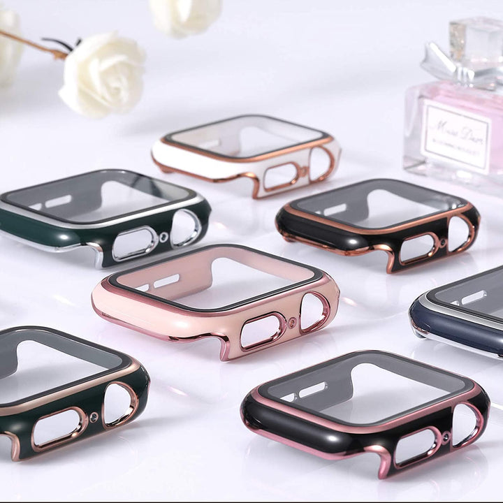 2 Tone Tempered Glass Protective Watch Case