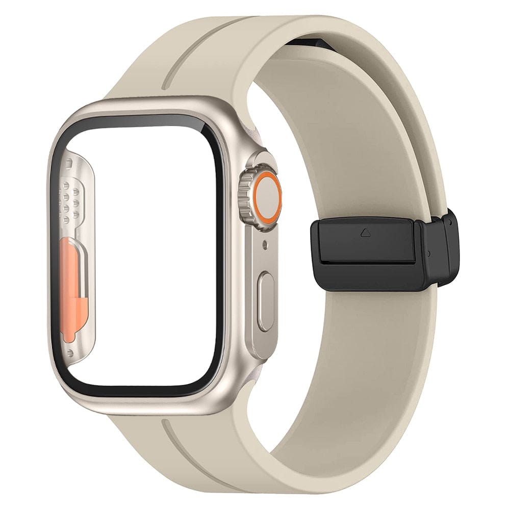 Magnetic Buckle Sports Watch Band With Case