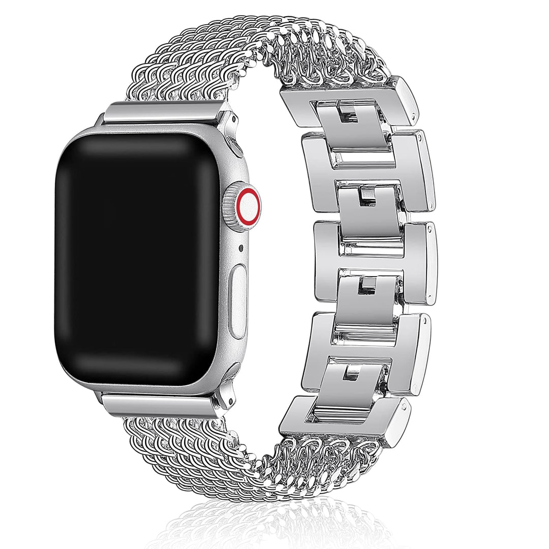 Chain Stainless Steel Watch Band With Case