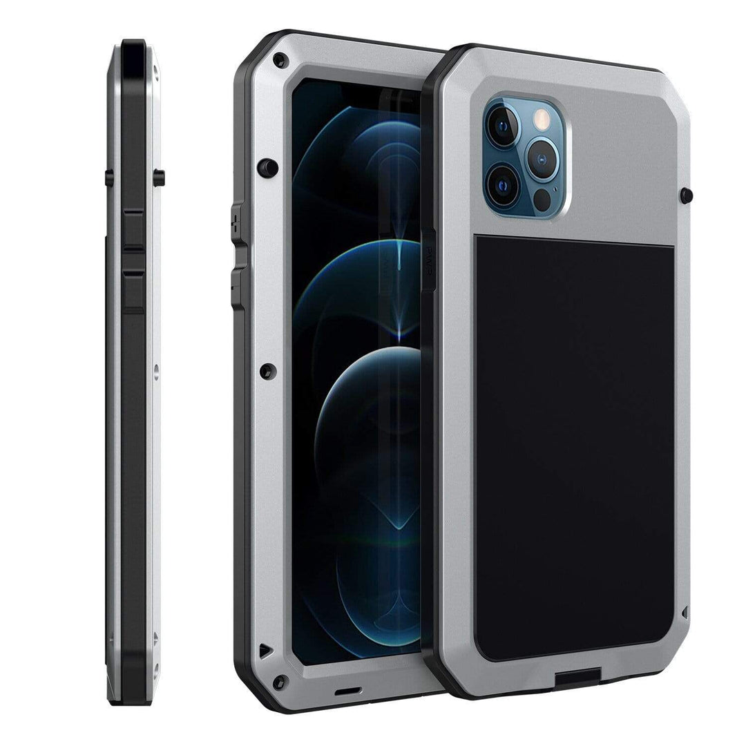 Heavy Duty Phone Case iPhone 12 / Silver W2000814A-16-Silver