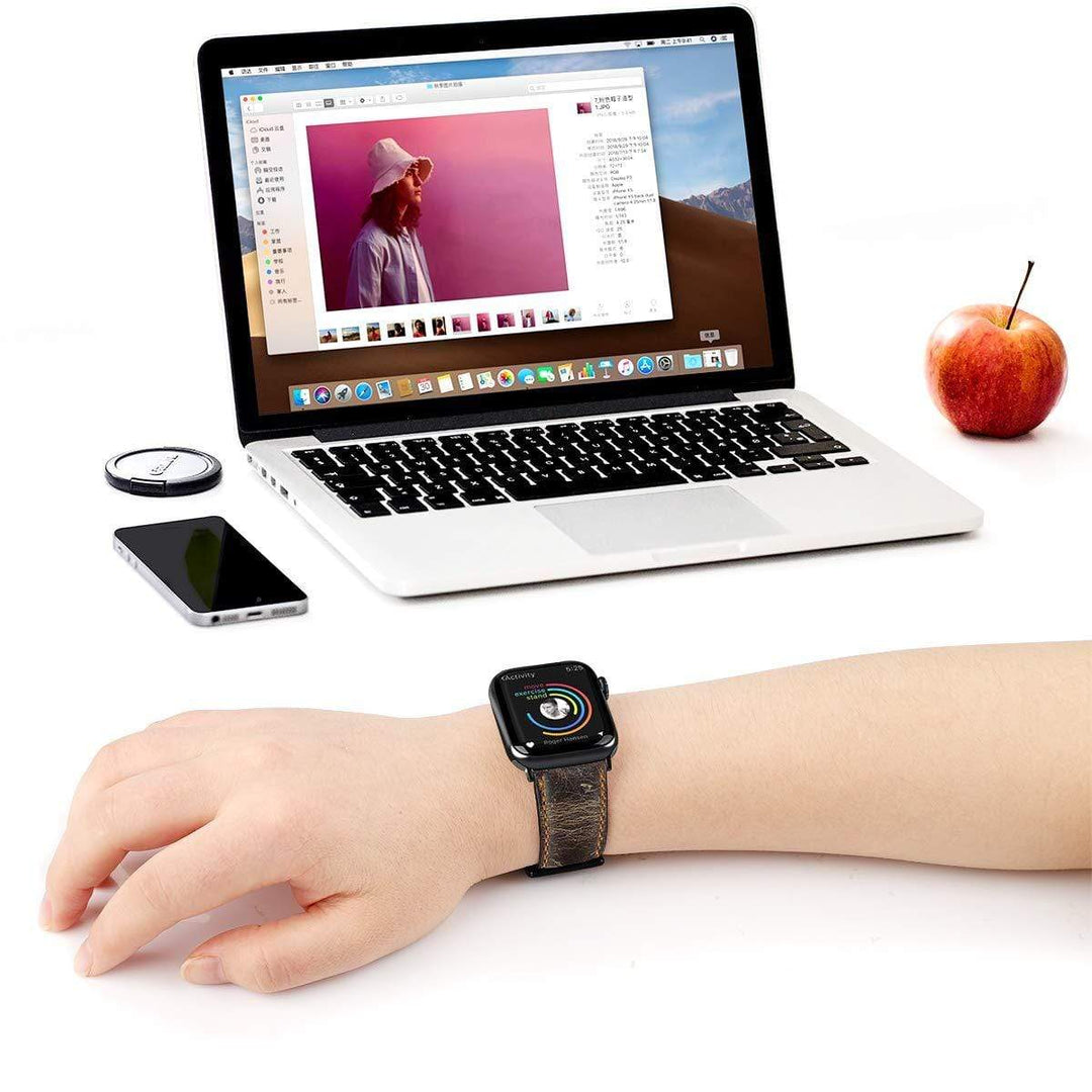 Cowhide Leather Watch Band