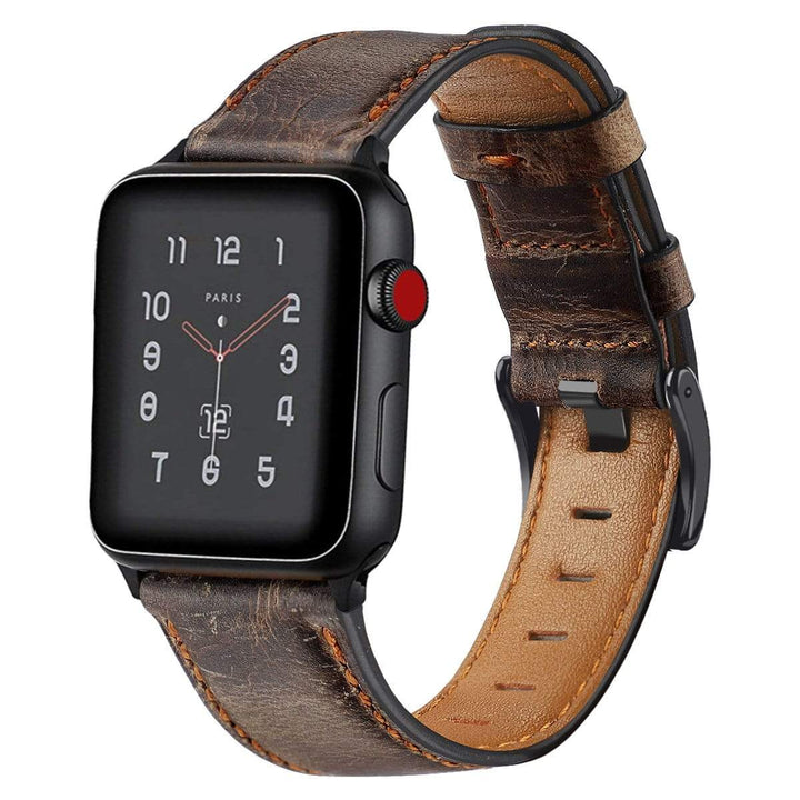 Cowhide Leather Watch Band Retro Brown / 38mm, 40mm & 41mm DP191214S03