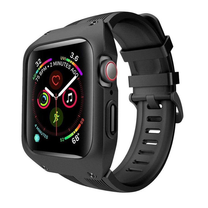 Tough Sports Watch Band With Built In Case Black / 44mm DP190334L01