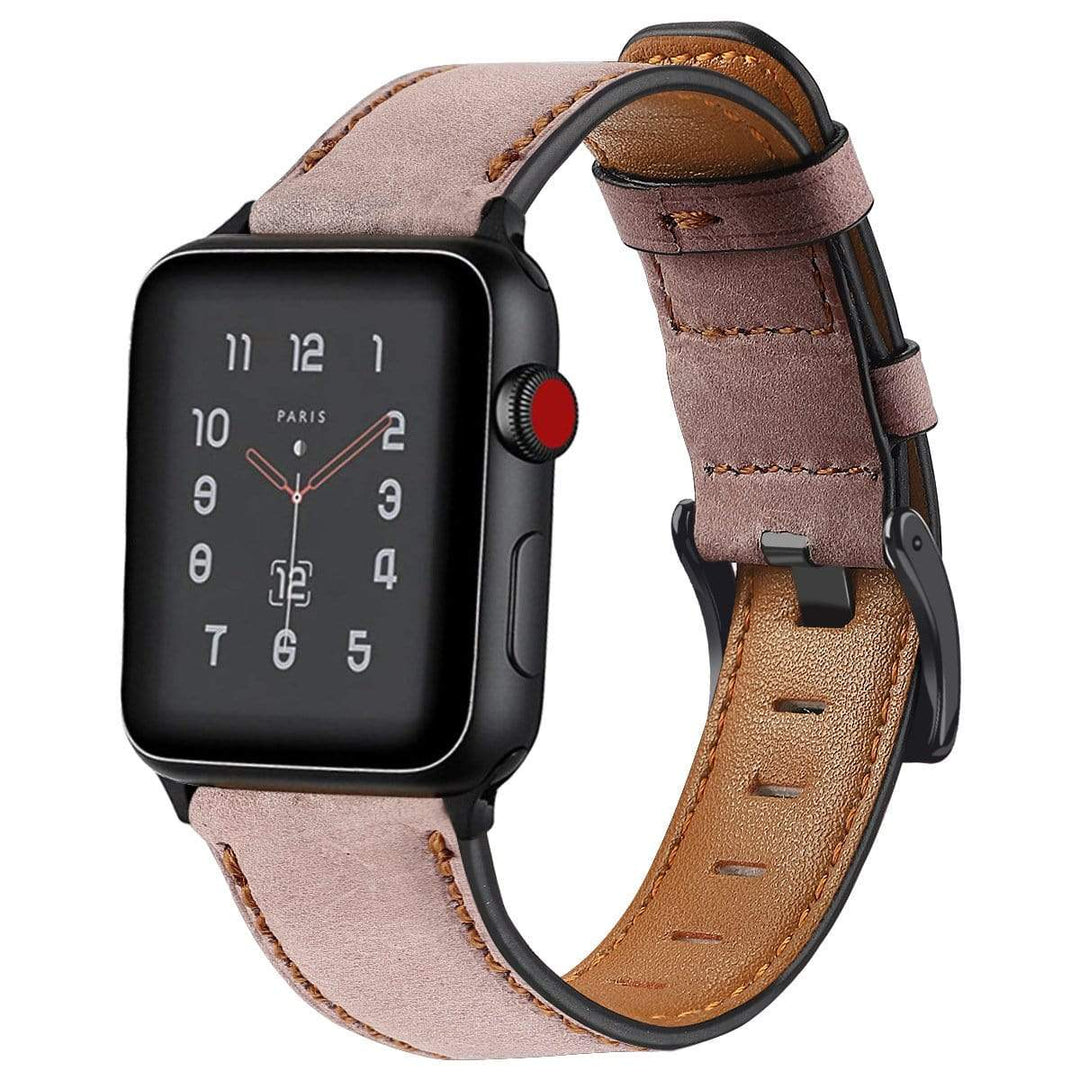 Cowhide Leather Watch Band Pink / 38mm, 40mm & 41mm DP191214S06