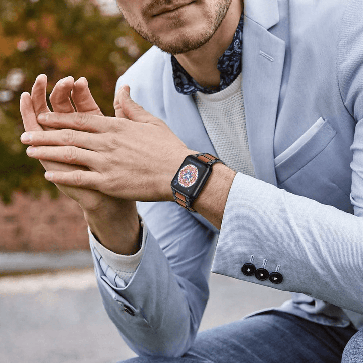 Sandalwood Stainless Steel Watch Band