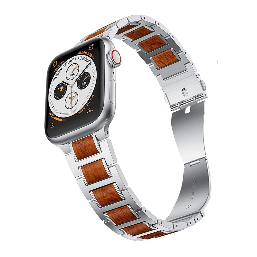 Sandalwood Stainless Steel Watch Band Silver / 38mm, 40mm & 41mm DP2051107S01
