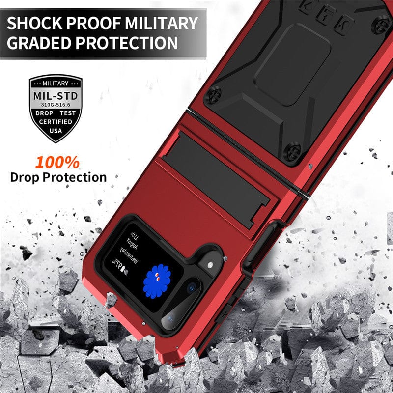 Heavy Duty Case with Kickstand For Samsung Z Flip