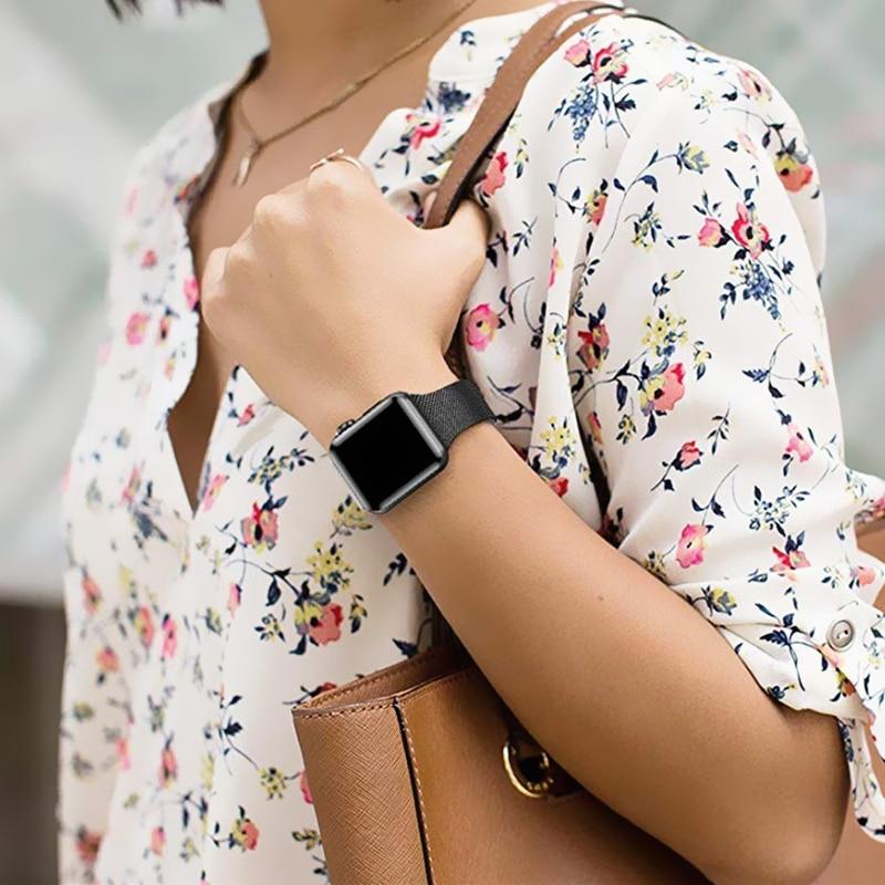 Slim Milanese Stainless Steel Watch Band
