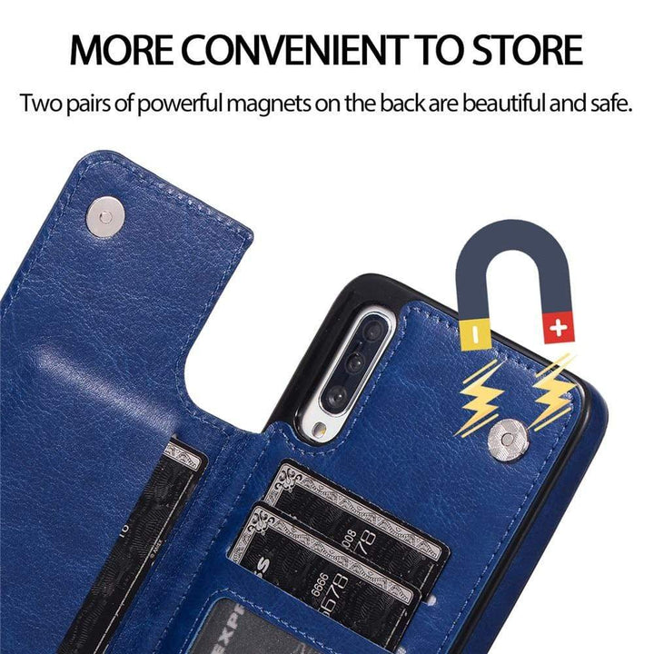 Leather Wallet Case For Samsung Galaxy S
