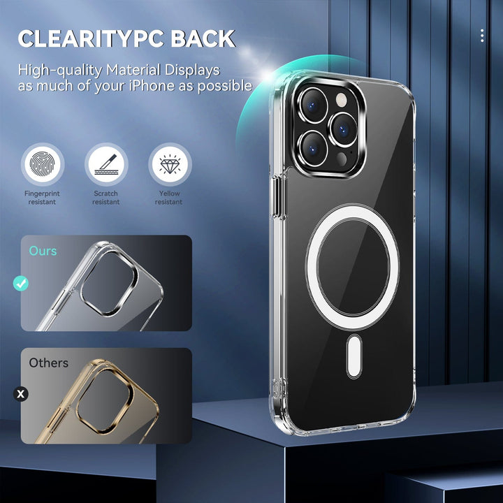 Clear Shockproof Phone Case With Magnetic Charging