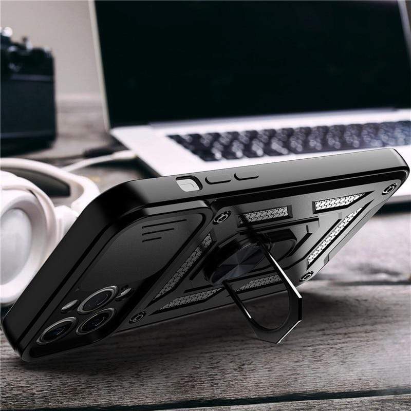 Magnetic Shockproof Phone Case With Camera Cover