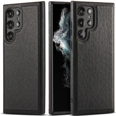 Slim Leather Case For Samsung Galaxy Galaxy S22 / Black CM20220412-A-01-S22-Black