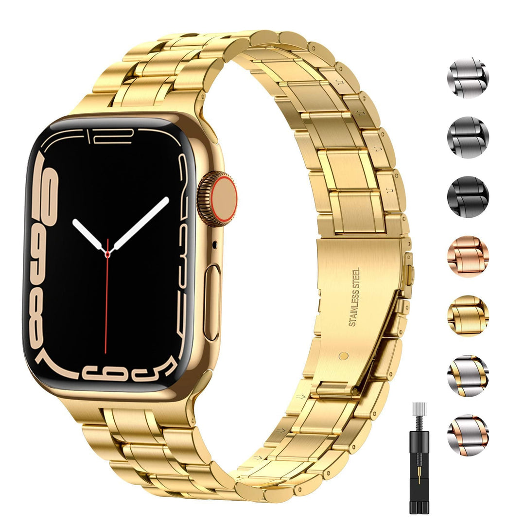 Stainless Steel Watch Band + FREE Band Adjuster Tool