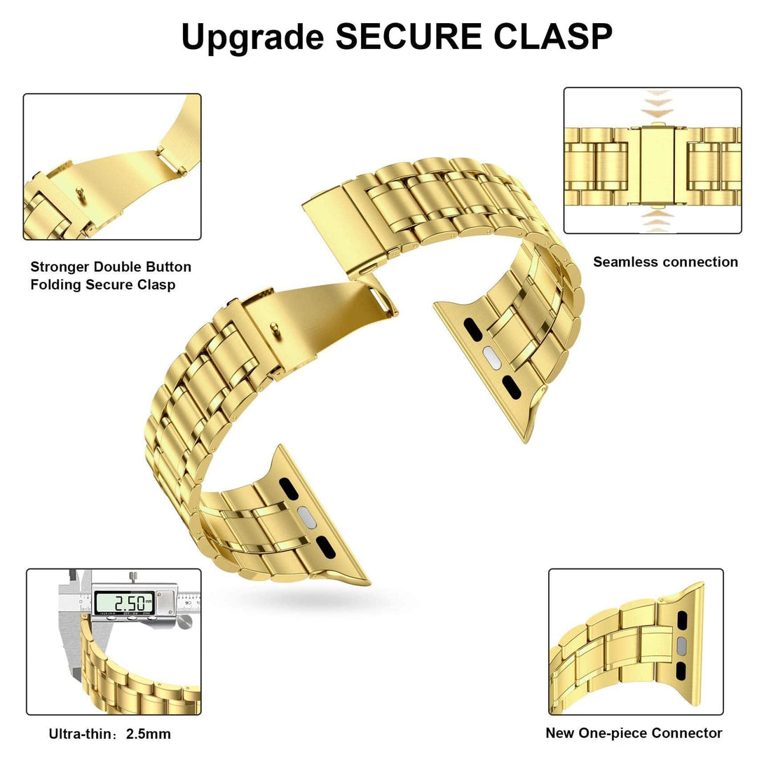 Stainless Steel Watch Band + FREE Band Adjuster Tool