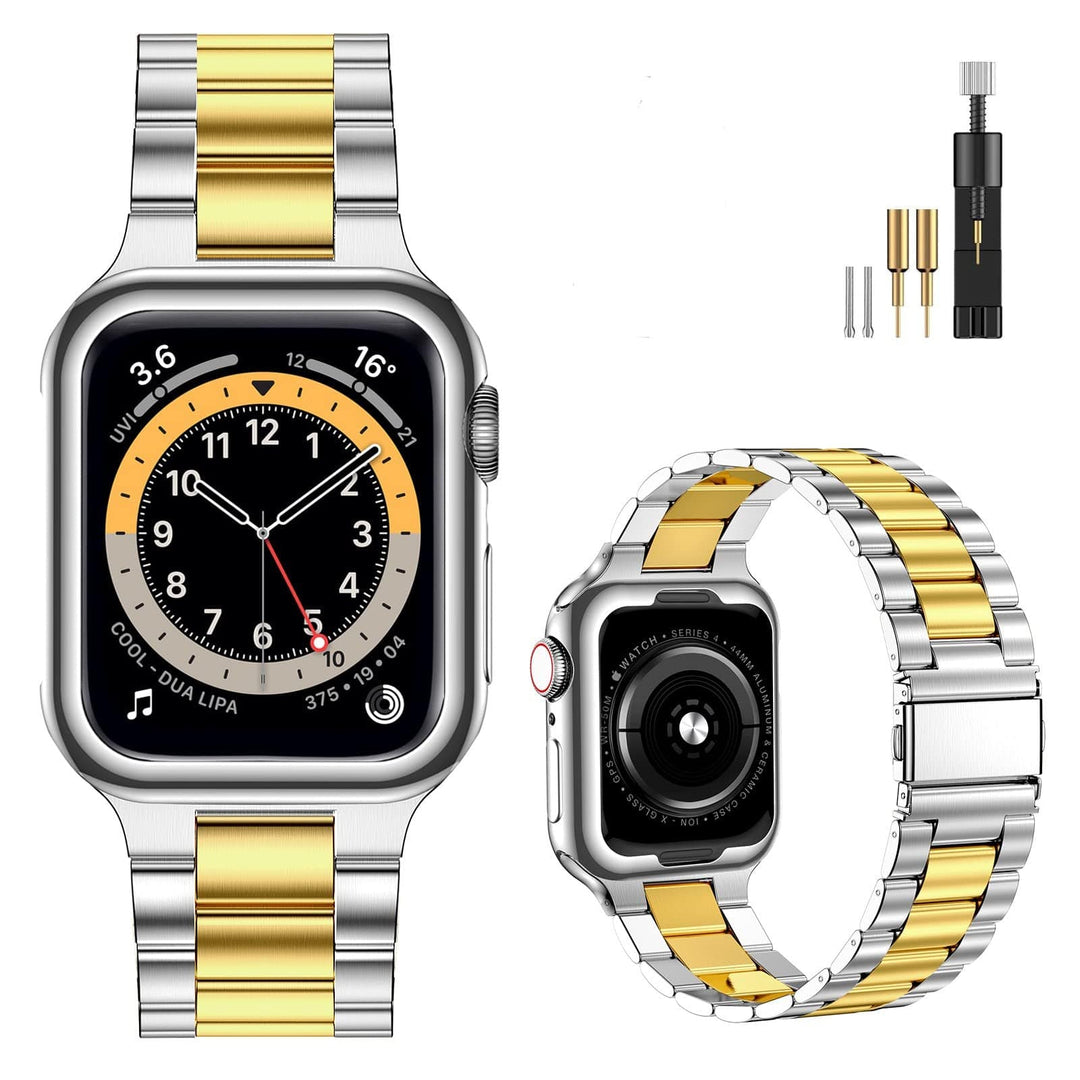 Stainless Steel Watch Band Silver Gold / 38mm, 40mm & 41mm DP2206092S07&DX0921100