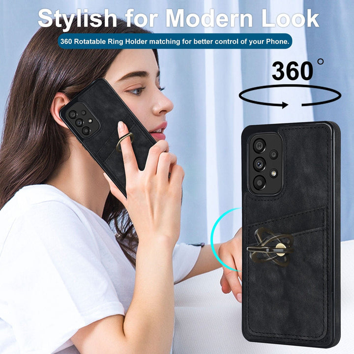 Matte Leather Cardholder Case For Samsung A Series