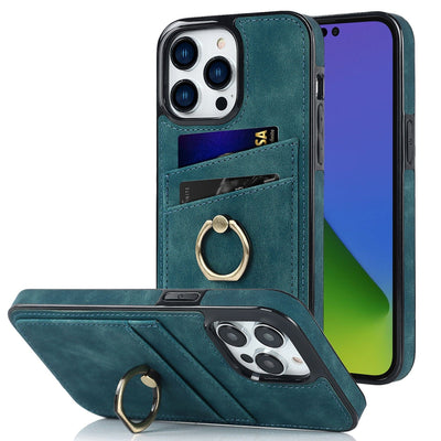 Matte Leather Cardholder Phone Case