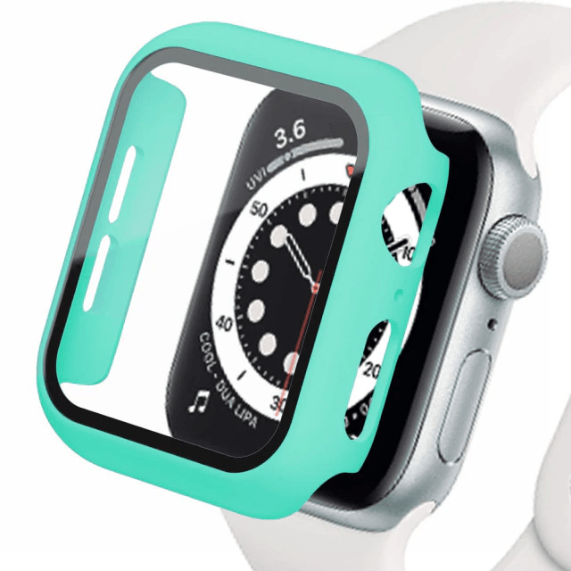 Tempered Glass Protective Watch Case Turquoise / 41mm DP021015S12