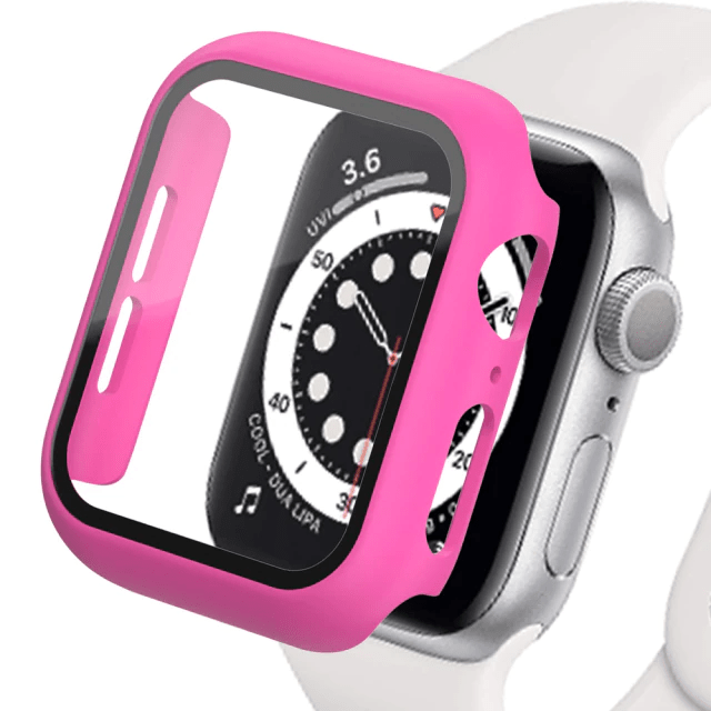 Tempered Glass Protective Watch Case Rose Pink / 41mm DP021015S09