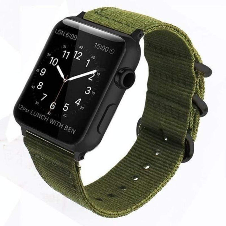Buckle Nylon Watch Band Army Green / 38mm / 40mm / 41mm DP190110S04