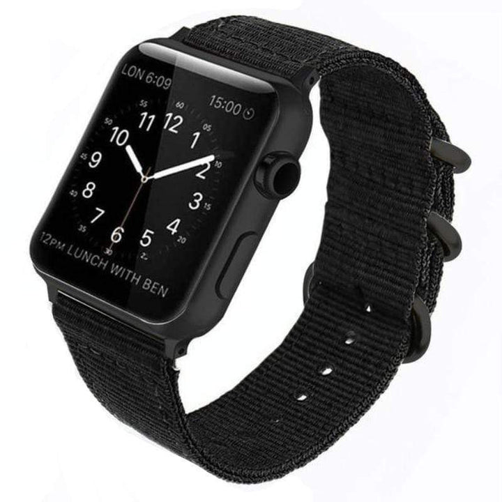 Buckle Nylon Watch Band Black / 38mm / 40mm / 41mm DP190110S01