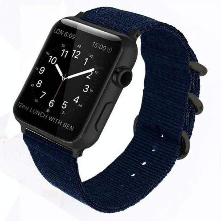 Buckle Nylon Watch Band Blue / 38mm / 40mm / 41mm DP190110S02