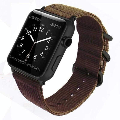 Buckle Nylon Watch Band Coffee / 38mm / 40mm / 41mm DP190110S03