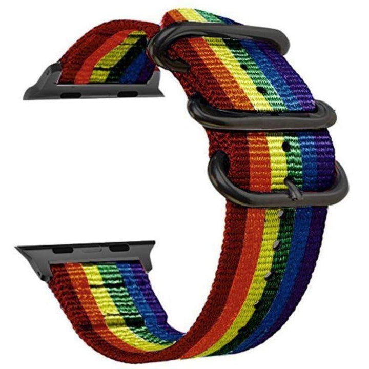 Buckle Nylon Watch Band Rainbow / 38mm / 40mm / 41mm DP190110S15