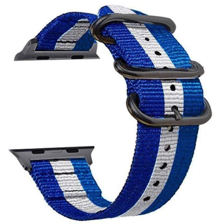 Buckle Nylon Watch Band Sky Blue White / 38mm / 40mm / 41mm DP190110S05