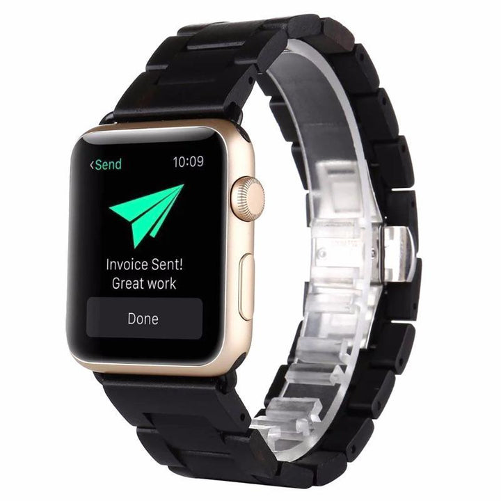 Natural Wooden Watch Band Black / 38mm, 40mm & 41mm DP170910S01