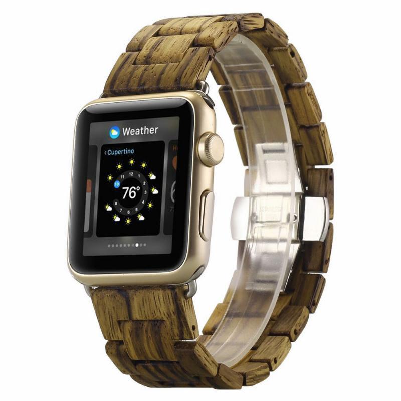 Natural Wooden Watch Band Zebra Sandalwood / 38mm, 40mm & 41mm DP170910S03