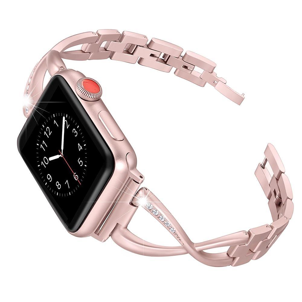 Rhinestone Bracelet Watch Band Rose Gold / 38mm, 40mm & 41mm DP180817S04