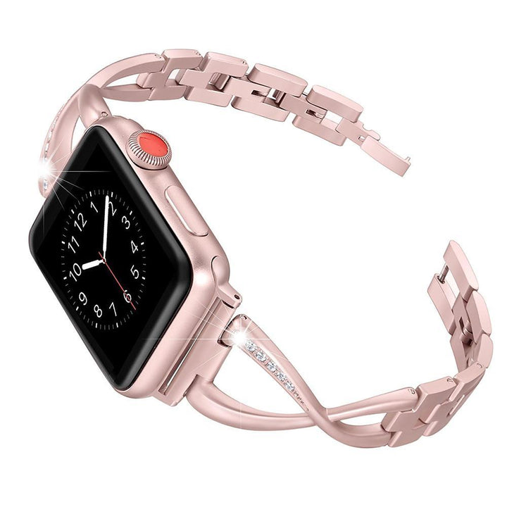 Rhinestone Bracelet Watch Band Rose Gold / 38mm, 40mm & 41mm DP180817S04