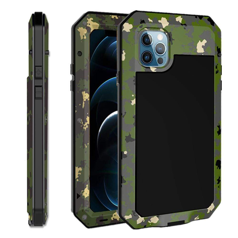 Heavy Duty Phone Case iPhone 12 / Camouflage W2000814A-16-ArmyGreen