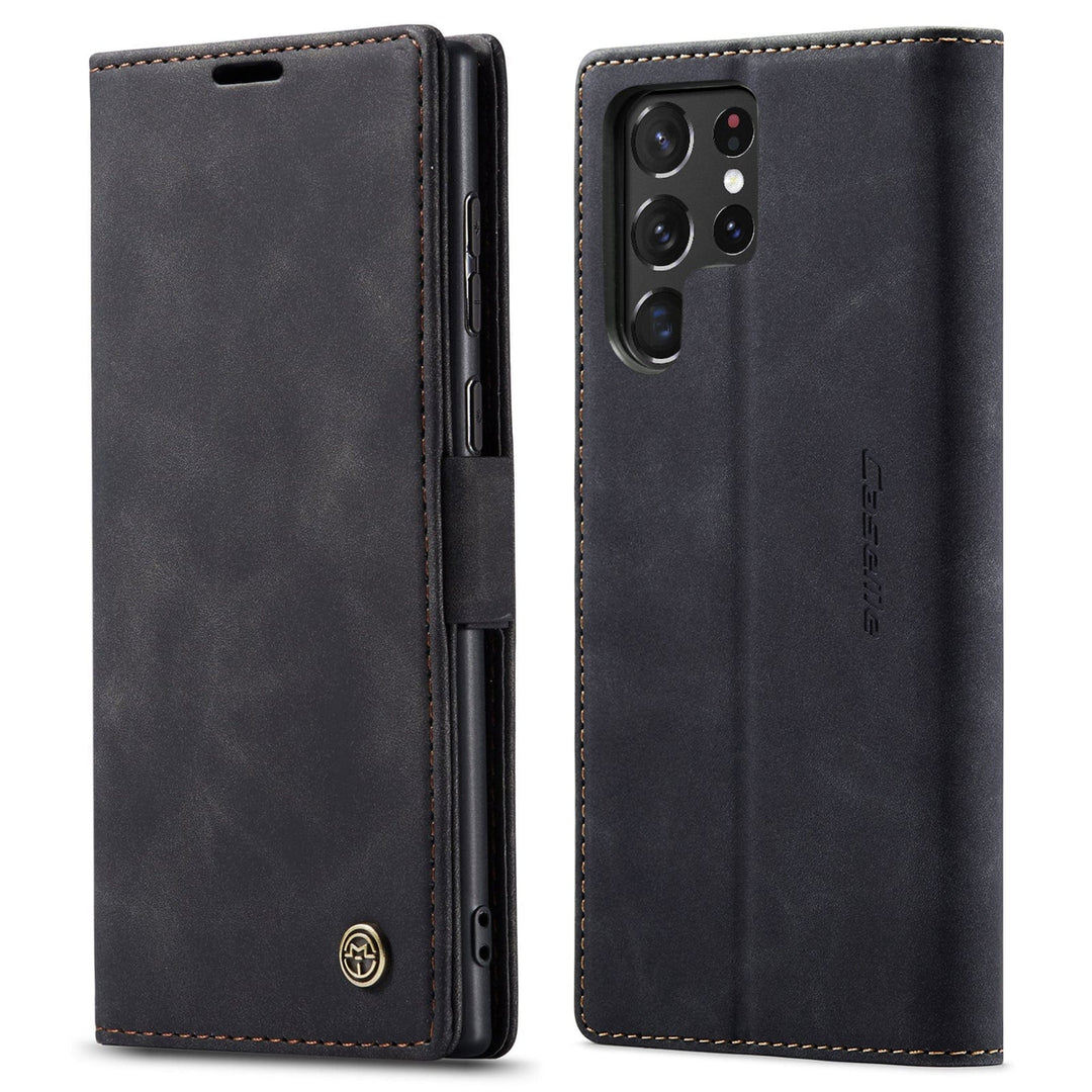 Slim Magnetic Leather Case For Samsung Galaxy Note Galaxy A81/Note 10 Lite / Black C013-SM-A81/Note10Lite-Black