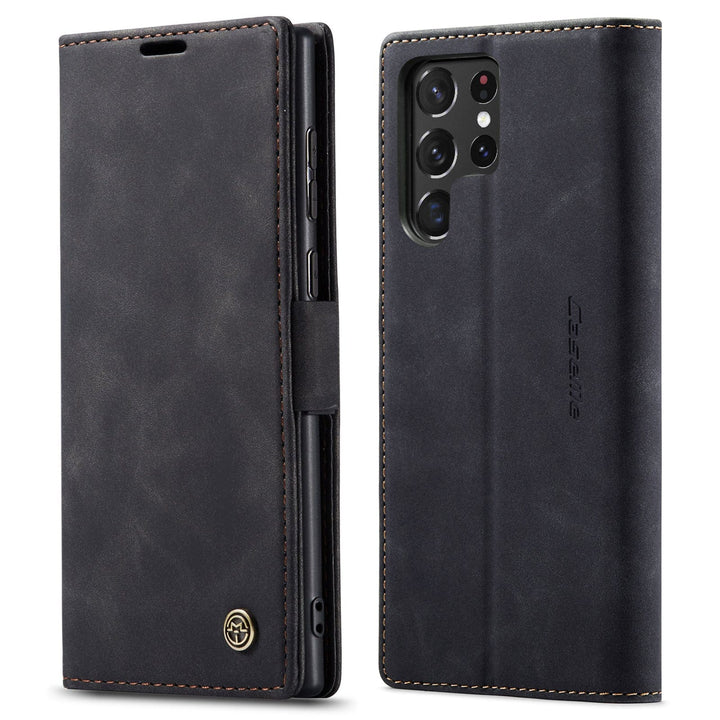Slim Magnetic Leather Case For Samsung Galaxy Note Galaxy A81/Note 10 Lite / Black C013-SM-A81/Note10Lite-Black