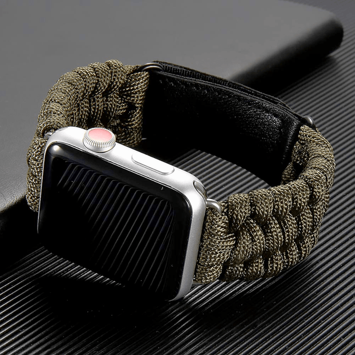 Survival Paracord Watch Band Army Green / 38mm, 40mm & 41mm DP191212S01