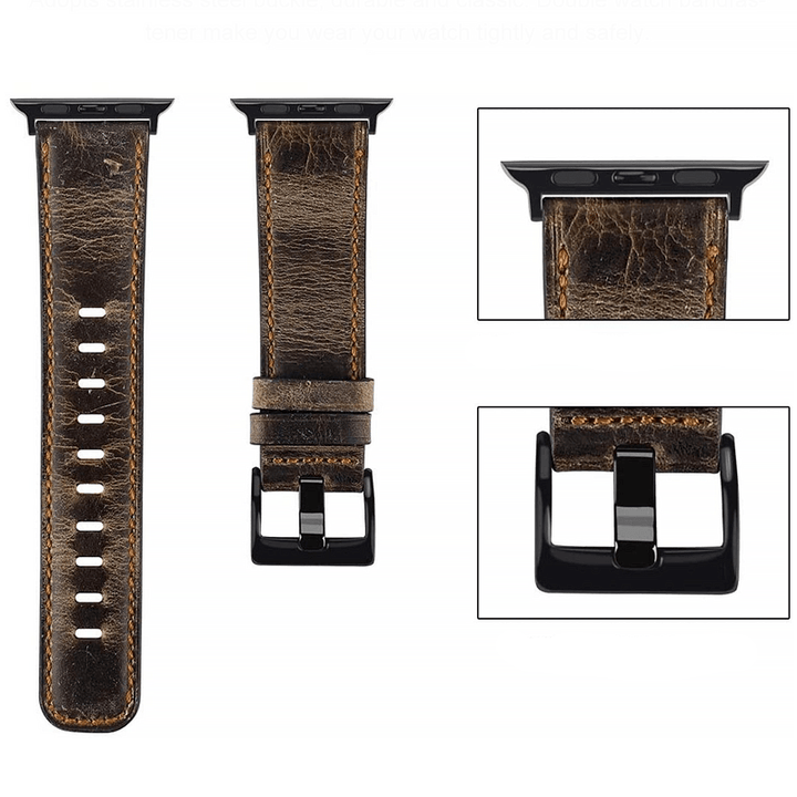 Cowhide Leather Watch Band