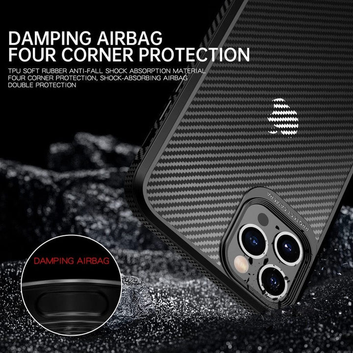 Shockproof Carbon Fiber Phone Case