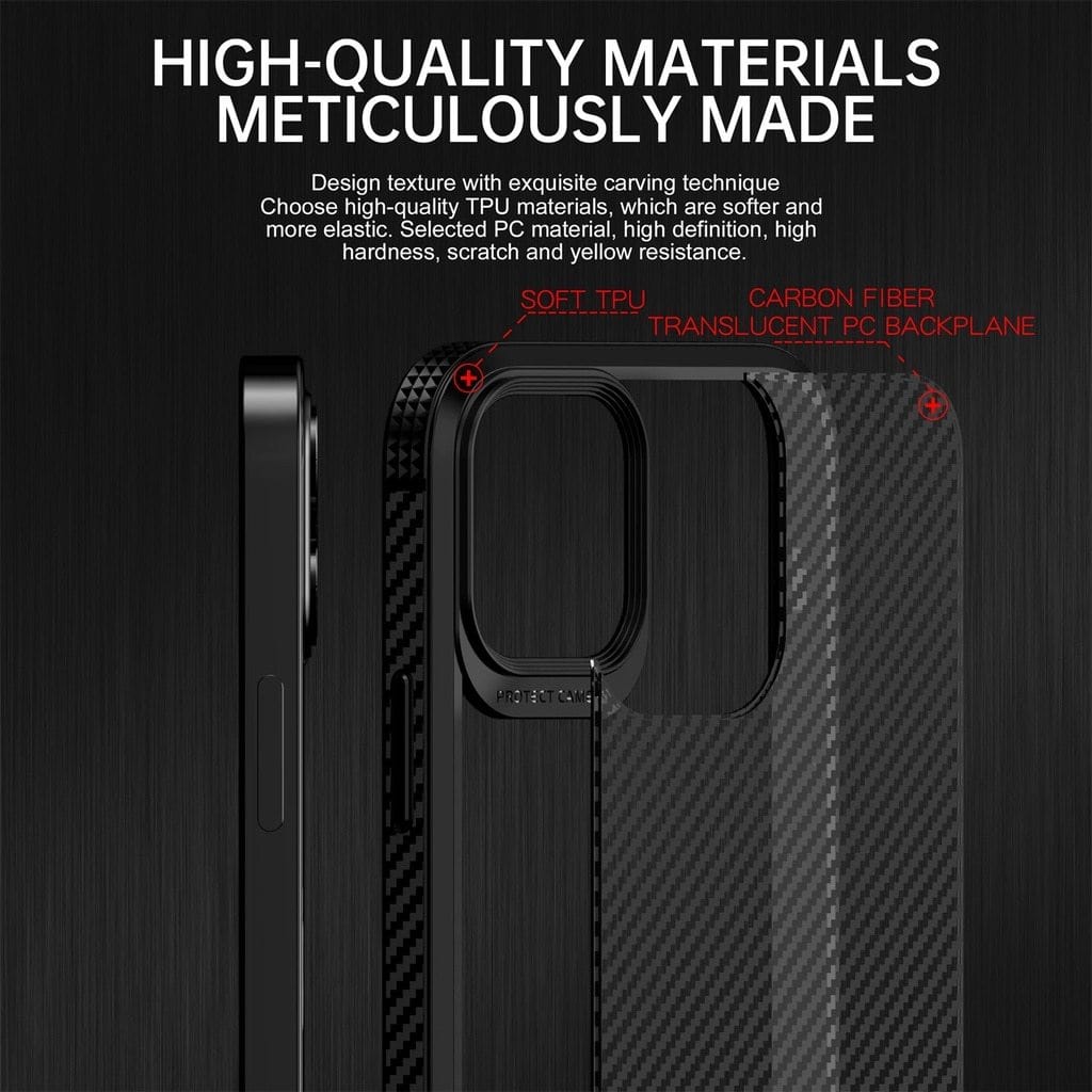 Shockproof Carbon Fiber Phone Case