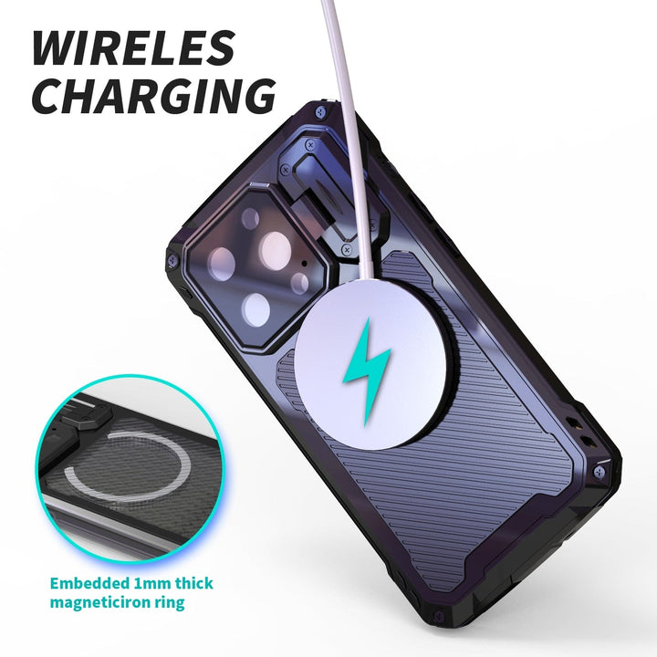 Heavy Duty Phone Case With Magnetic Charging