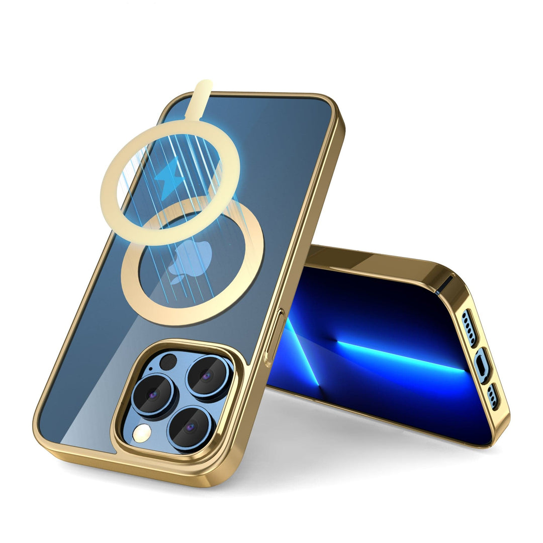 Chrome Plated Magnetic Phone Case iPhone 12 Mini / Gold CM20220418-A-01-iPhone 12 mini-Gold